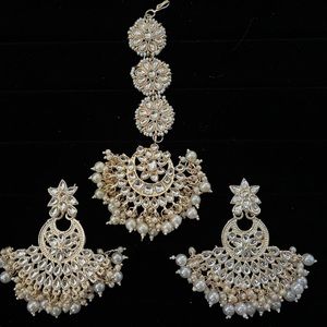 Indian jewelry, tikka, earnings